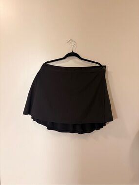 Puma Black Layered Skater Skirt